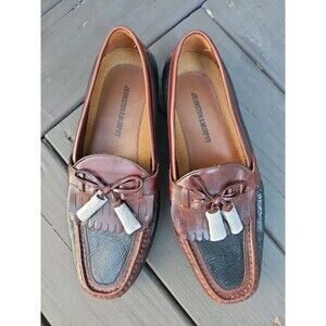 Johnston & Murphy Aragon II Kiltie Tassel Leather Loafers Sz 9.5 NEW